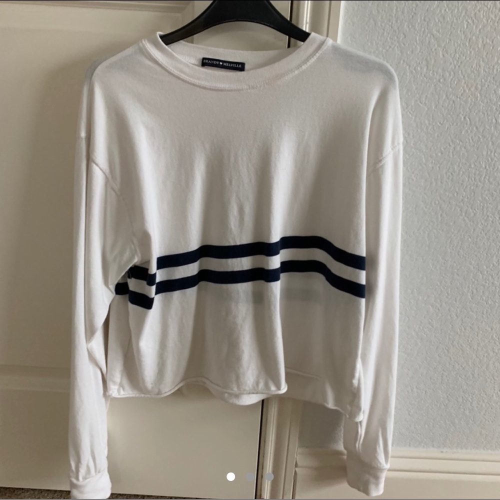 brandy melville long sleeve crop top